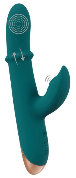 You2Toys Rabbitvibrator mit Massagering und Klopfarm