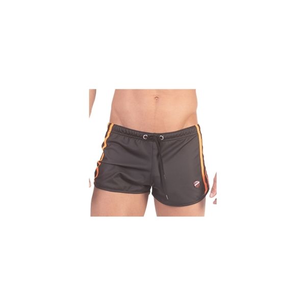 BARCODE Berlin Byron Laboratory Shorts Schwarz-orange