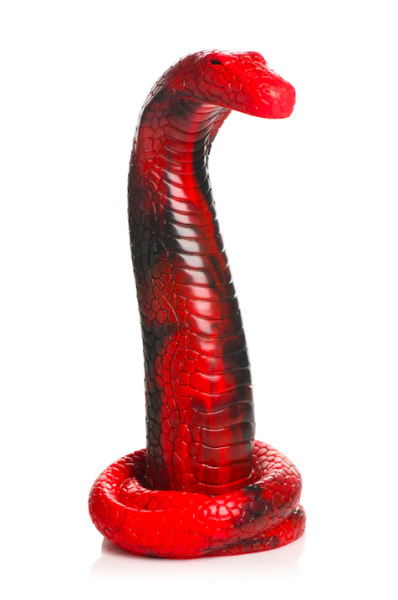 XR Brands Königskobra - Silikon Dildo - Rot