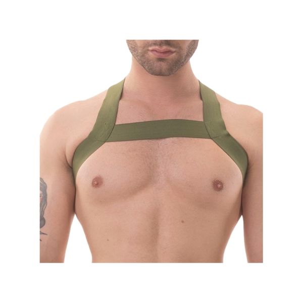 BARCODE Berlin elastischer Harness Matt Pop khaki