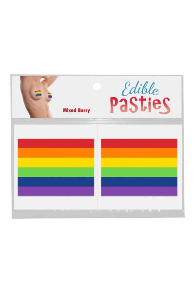 Nippelpasties Pride Regenbogen mit Geschmack