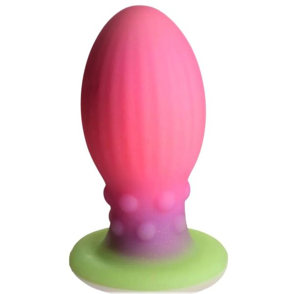 XR Brands Xeno Egg - Glow in the Dark - Silicone Egg - XL