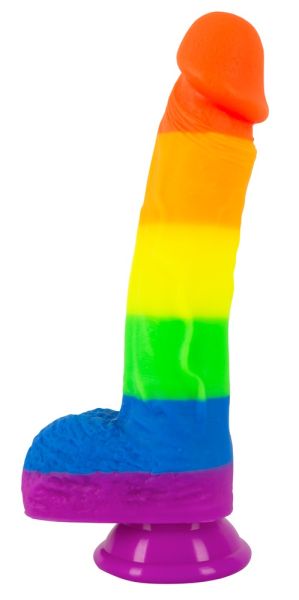 PRIDE! Naturdildo in Regenbogenfarben