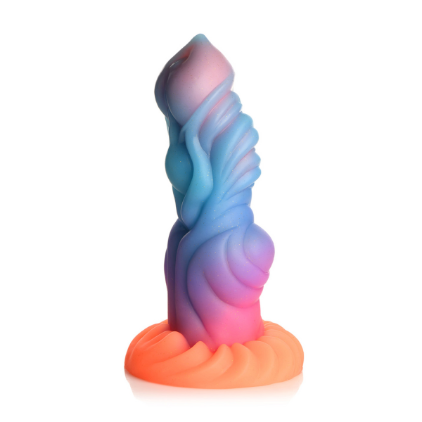 XR Brands Alien Invader - Alien Glow-in-the-Dark Silicone Dildo