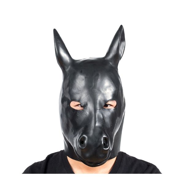 Kinky Puppy Pferdekopfmaske Horse Schwarz