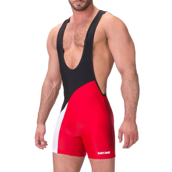 BARCODE Berlin Body Singlet Luckenwalde schwarz-rot