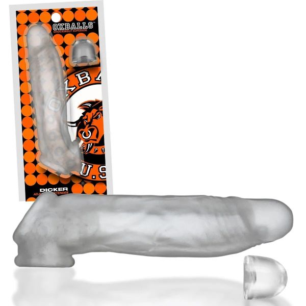 Oxballs - Snake Deep-reacher penis sleeve Clear Ice