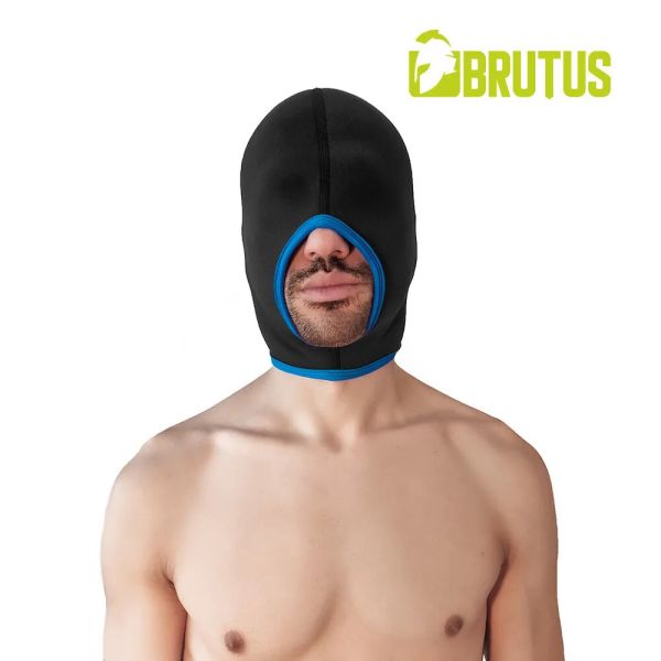 Brutus Blind Neopren Face Fucker Haube Schwarz / Blau