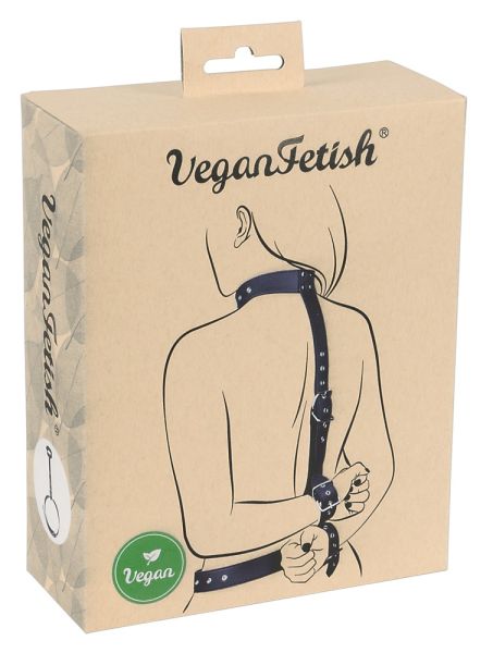 Vegan Fetish Set mit Hals- und Handfesseln