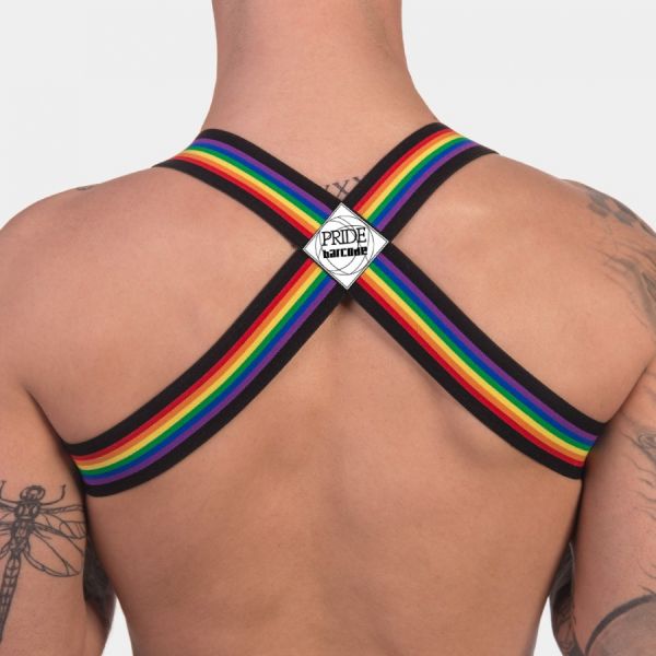 BARCODE Berlin elastischer Harness pride schwarz