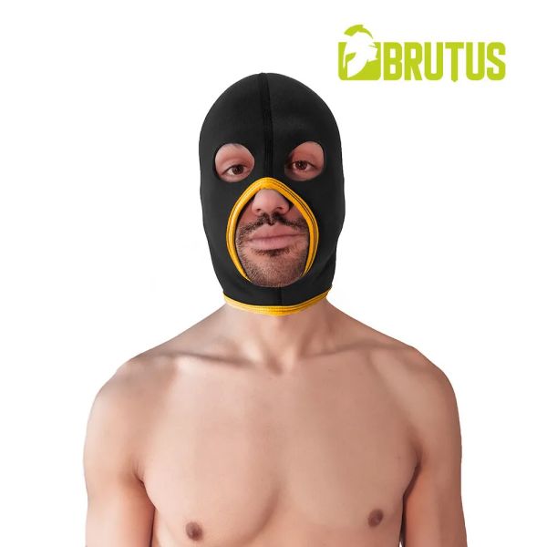 Brutus Neoprene Face Fucker Hood Black/Yellow