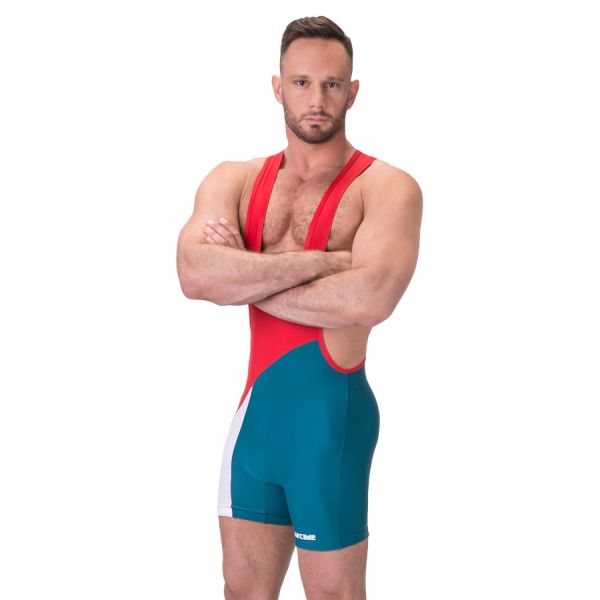 BARCODE Berlin Body Singlet Luckenwalde Rot-Blau Petrol