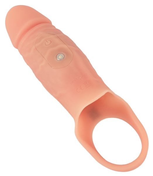 Realistixxx Vibrating penis sleeve with testicle ring