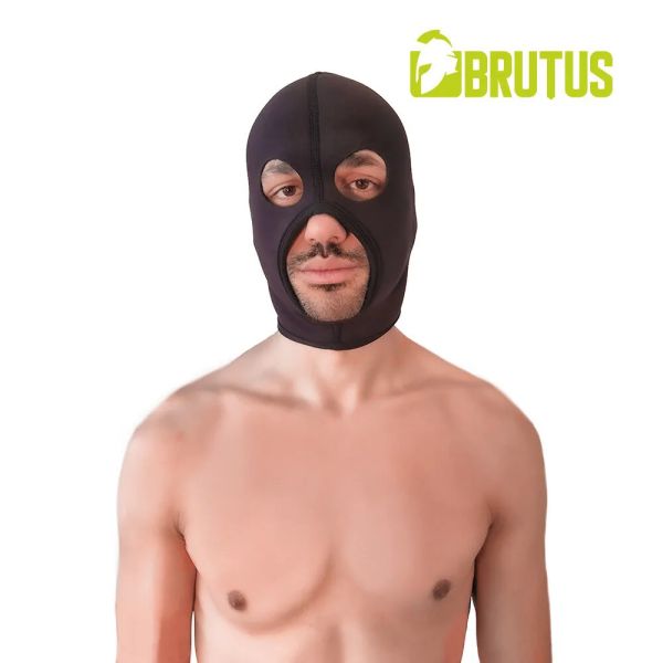 Brutus Neopren Face Fucker Haube Schwarz / Schwarz